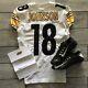 12/22/19 NFL Game Used Jersey Cleats Diontae Johnson Pittsburgh Steelers Signed