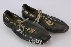 1957-59 Monty Stickles, Notre Dame Tight End, Game Used & Signed Cleats, Mears