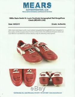 1980s Ozzie Smith Game Used & Signed ROOS Cleats