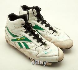 1996 Mark Mcgwire Signed Oakland A's Game Used Reebok Signature Model Cleats Psa
