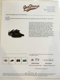 1998 Alex Rodriguez Signed Game Used Seattle Mariners Cleats Shoes JSA + PSA COA