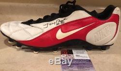 1998 Jerry Rice Signed Game Used Cleat JSA