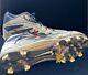2000 Lomas Brown Super Bowl XXXV Giants GAME USED Nike FB Cleats #76 with confetti