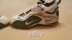 2002 Brett Favre Packers Game Used Shoes Cleats Autographed