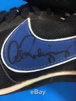2002 Game Used Alex Rodriguez Texas Rangers Cleat With Autograph & Signed COA LV