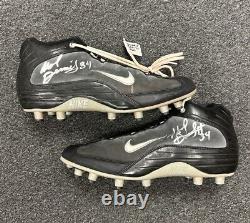 2003 Herschel Dennis #34 USC RB GAME USED Dual SIGNED Nike Football Cleats