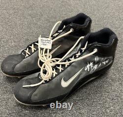 2003 Herschel Dennis #34 USC RB GAME USED Dual SIGNED Nike Football Cleats