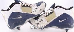 2003 Tom Brady Patriots Game Used Signed Nike Cleats with Patriots TRISTAR COA