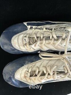 2004 Marquis Weeks #5 Virginia Cavs DUAL SIGNED GAME USED Nike Football Cleats