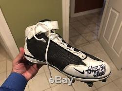 2008 Adrian Peterson Game Used & Signed Cleats 2 TD Performance Photo Matched