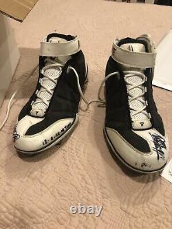 2008 Adrian Peterson Game Worn Signed Cleats 2tds Against Titans Photo Matched