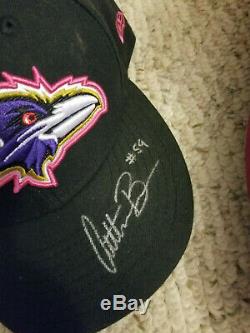 2013 Baltimore Ravens Game Used Worn Arthur Brown Cleats, Gloves, Hat and Socks