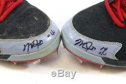 2014 Mike Trout Signed Game Used Worn Cleats Mvp Season Anderson Loa. Pounded