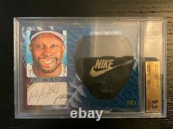 2015 The Bar Kirby Puckett Game Used Nike Nike Cleats Tongue Flap Cut Auto 1/1