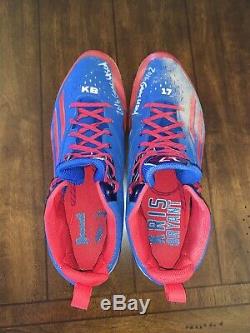 2016 Kris Bryant Game Used Cleat Fanatics MLB Authentic World Series Cubs Worn