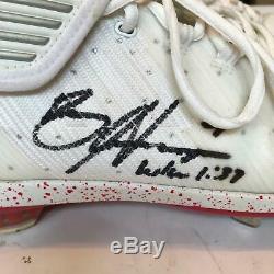 2017 Bryce Harper Washington Nationals Game Used & Autographed Cleats JSA COA