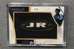 2017 Immaculate Cleats Ken Griffey Jr. Mariners Game Used Cleat Patch 6/6 1/1