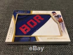 2017 Panini Immaculate Collection Josh Donaldson Game Used Worn Cleats /5'BOR