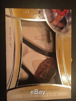2017 Topps Diamond Icons Andrew Benintendi Gold Spikes Game Used Cleats 1/1