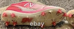 2018 Evan Longoria Mothers Day Game Used Cleats Family Names Sewn On MLB Holo