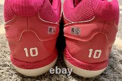 2018 Evan Longoria Mothers Day Game Used Cleats Family Names Sewn On MLB Holo