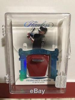 2018 Flawless Francisco Lindor Spikes Game Used Cleats! Rare! #d 6/20