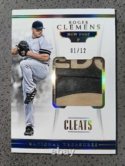 2018 National Treasures Roger Clemens Game Used Cleats 1/12 Yankees