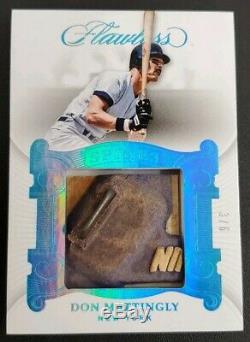 2018 Panini Flawless Don Mattingly Game Used Cleat Card /6 Yankees