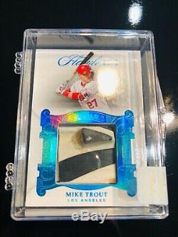 2018 Panini Flawless Mike Trout Game-used Spikes #14/17-dirty Cleats