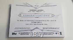 2018 SICK Diamond Icons AARON JUDGE Game Used Cleat Partially Signed & Inscribed