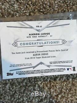 2018 Topps diamond Icons Aaron Judge Game Used Cleat /10