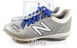 2019 Amed Rosario NY Mets Signed Game-Used New Balance Gray Metal Cleats COA