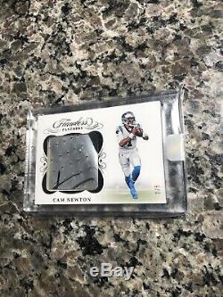 2019 Flawless Cam Newton Game Used Cleat Signed Piece 2/5! Beauty! Patriots