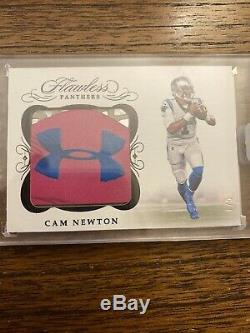 2019 Flawless Football Under Armour Cam Newton Game Used Patch Cleat #1/5