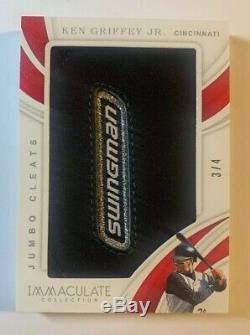 2019 Panini Immaculate Ken Griffey Jr. Game Used Jumbo Cleats Relic #d 3/4 SSP