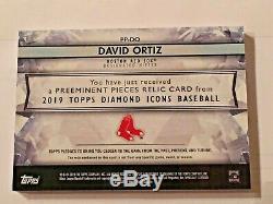 2019 Topps Diamond Icons David Ortiz Game Used Cleat #8/10 with Auto