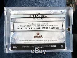 2019 Topps Diamond Icons JEFF BAGWELL Jumbo Game Used Cleats 1/10 Astros