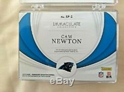 2019 immaculate CAM NEWTON sneak peek AUTO SHOE 1/1 game used cleats autograph