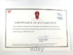 2020 Dexter Fowler SL Cardinals Game-Used & Signed Gray/Red Air Jordan Cleats