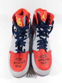 2020 Dexter Fowler SL Cardinals Game-Used & Signed Gray/Red Air Jordan Cleats