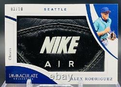 2020 Immaculate Alex Rodriguez Nike Air Game Used Cleats #'d 3/10 Mariners