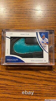 2020 Immaculate Baseball Ken Griffey Jr GAME USED Cleat 7/8 NIKE SWOOSH Mariners