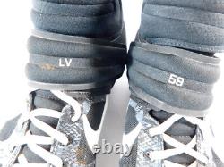 2020 Luke Voit NY Yankees #59 Game-Used Black/Gray Camouflage Nike VA Cleats