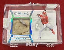 2020 Panini Flawless Mike Trout GAME-USED SPIKES CLEATS 4/14 S-MT Free Shipping