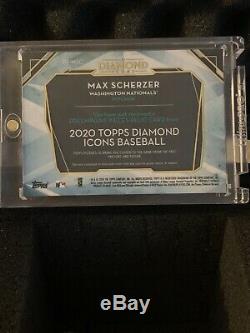 2020 Topps Diamond Icons Max Scherzer Game Used Nike Shoe Logo Patch Cleat 5/5