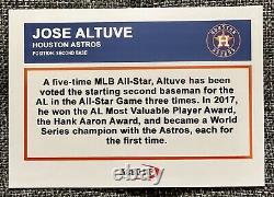 2021 Topps Diamond Icons 1/1 Jose Altuve CLEAT WITH DIRT Game-Used Relic Astros