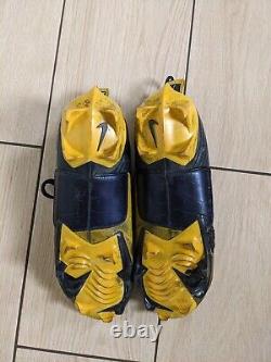 2023 Michigan Nike Jordan 12 Player Team Issued Used Worn Football Retro Cleats