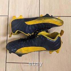 2023 Michigan Nike Jordan Player Team Issued Used Worn Football Retro Cleats Lot