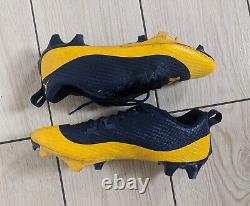 2023 Michigan Nike Jordan Player Team Issued Used Worn Football Retro Cleats Lot