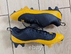 2023 Michigan Nike Jordan Player Team Issued Used Worn Football Retro Cleats Lot